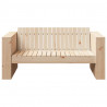 Sofa Ogrodowa Naturalny 134 x 60 x 62 cm Lite drewno sosnowe