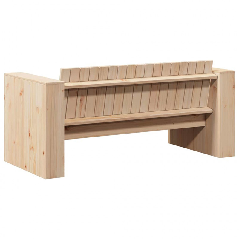 Sofa Ogrodowa Naturalny 134 x 60 x 62 cm Lite drewno sosnowe