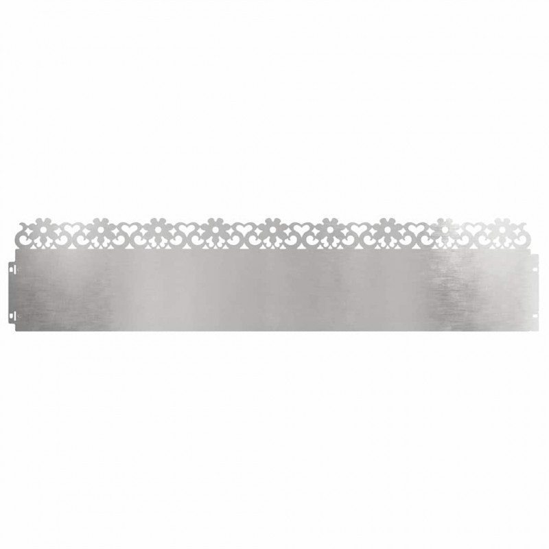 Obrzeża trawnikowe 30 pcs Srebrny 103 x 0,05 x 22 cm