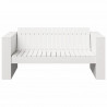 Sofa Ogrodowa Biały 134 x 60 x 62 cm Lite drewno sosnowe