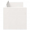 Sofa Ogrodowa Biały 134 x 60 x 62 cm Lite drewno sosnowe