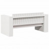 Sofa Ogrodowa Biały 134 x 60 x 62 cm Lite drewno sosnowe