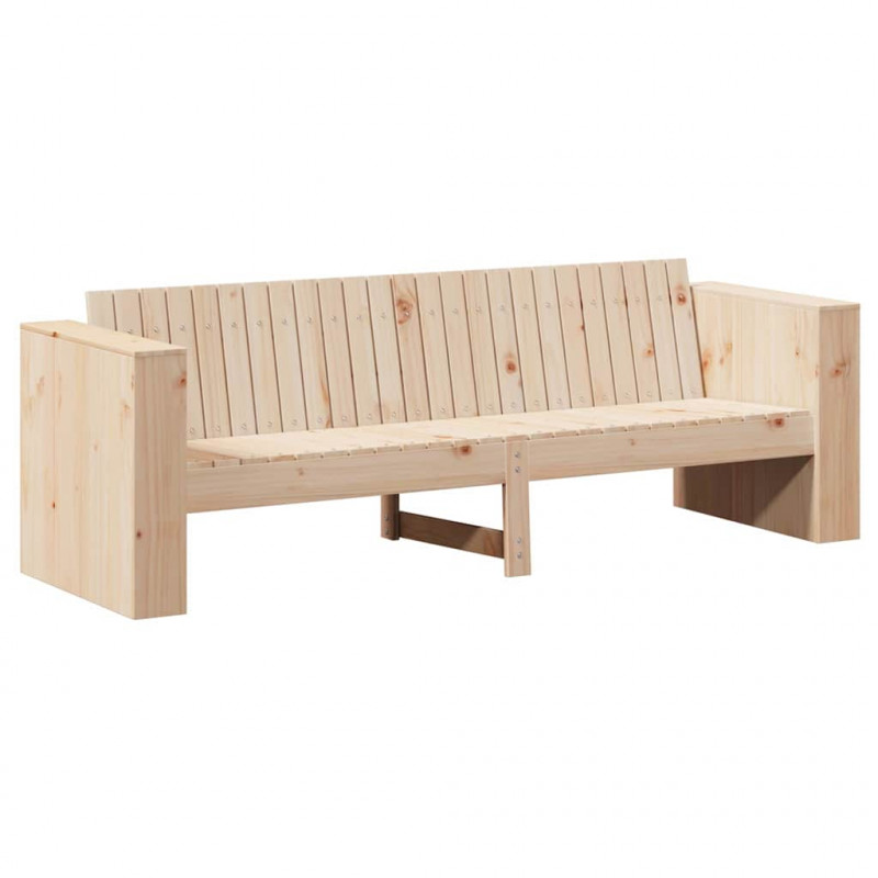 Sofa Ogrodowa Naturalny 185,5 x 60 x 62 cm Lite drewno sosnowe