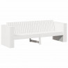Sofa Ogrodowa Biały 185,5 x 60 x 62 cm Lite drewno sosnowe