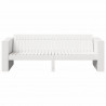 Sofa Ogrodowa Biały 185,5 x 60 x 62 cm Lite drewno sosnowe