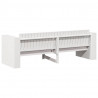 Sofa Ogrodowa Biały 185,5 x 60 x 62 cm Lite drewno sosnowe