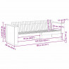 Sofa Ogrodowa Biały 185,5 x 60 x 62 cm Lite drewno sosnowe