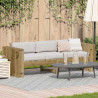 Sofa Ogrodowa Brązowy 185,5 x 60 x 62 cm Lite drewno sosnowe