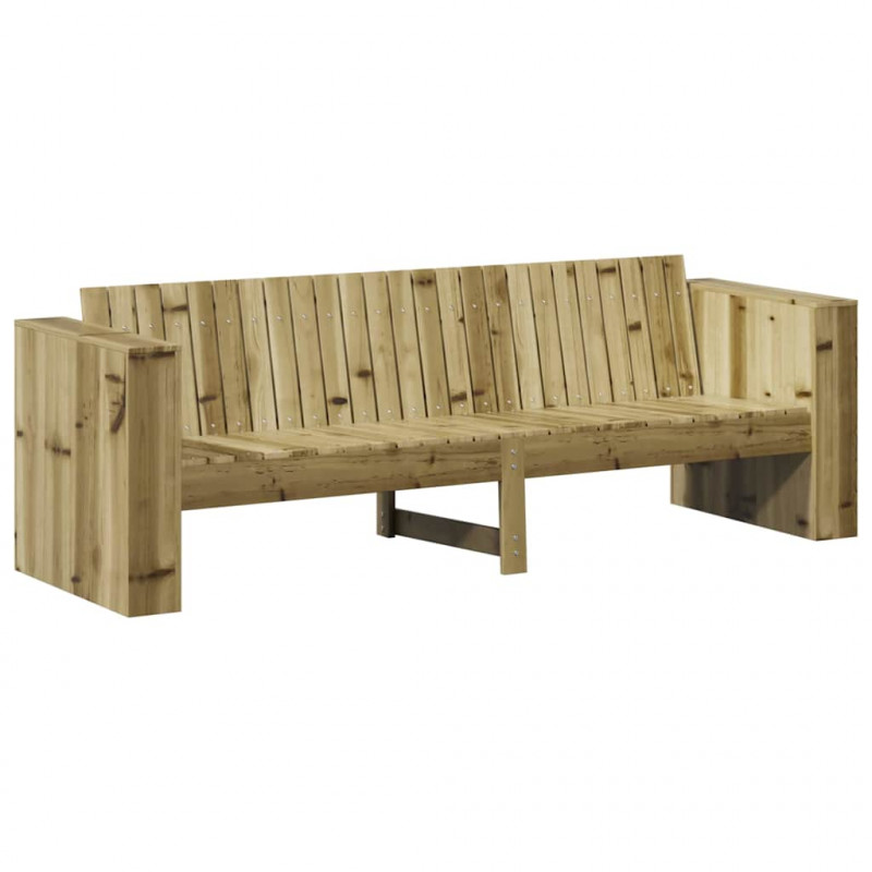 Sofa Ogrodowa Brązowy 185,5 x 60 x 62 cm Lite drewno sosnowe