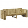 Sofa Ogrodowa Brązowy 185,5 x 60 x 62 cm Lite drewno sosnowe