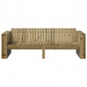 Sofa Ogrodowa Brązowy 185,5 x 60 x 62 cm Lite drewno sosnowe