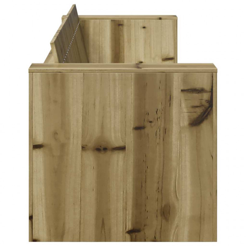 Sofa Ogrodowa Brązowy 185,5 x 60 x 62 cm Lite drewno sosnowe