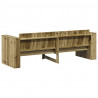Sofa Ogrodowa Brązowy 185,5 x 60 x 62 cm Lite drewno sosnowe