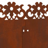 Obrzeża trawnikowe 10 pcs Rdzawy 103 x 0,05 x 22 cm