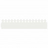 Obrzeża trawnikowe 20 pcs Biały 103 x 0,05 x 22 cm Stal