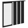 Wieszak na płaszcze montowany na ścianie z półką Czarny dąb