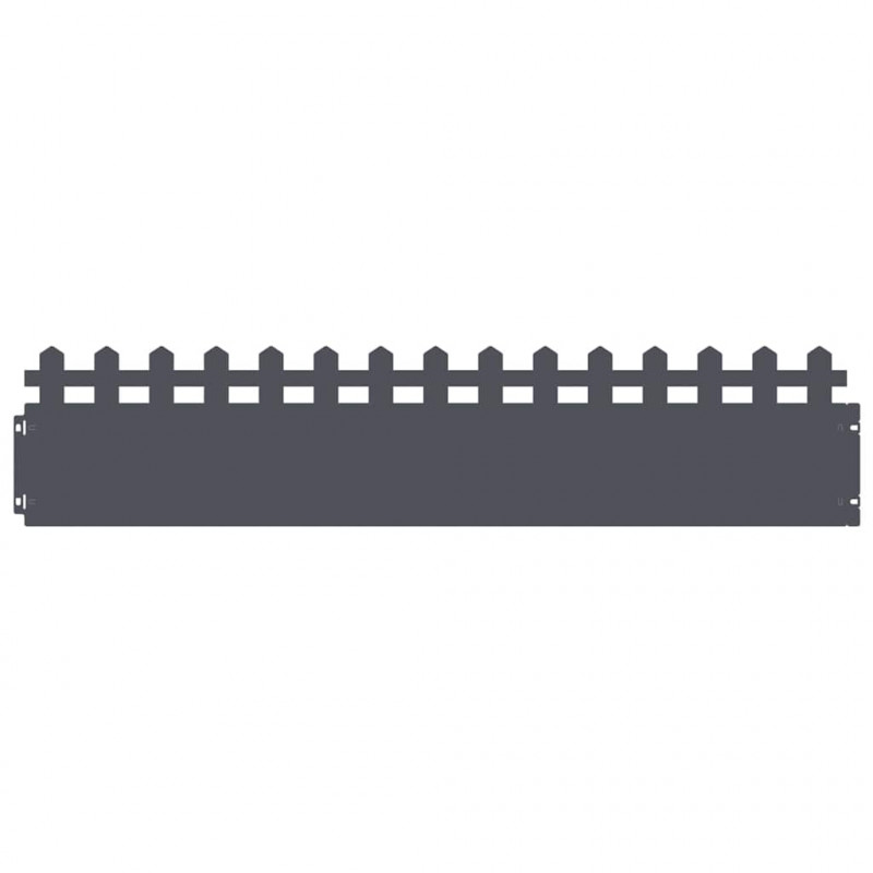 Obrzeża trawnikowe 30 pcs Antracyt 103 x 0,05 x 22 cm Stal
