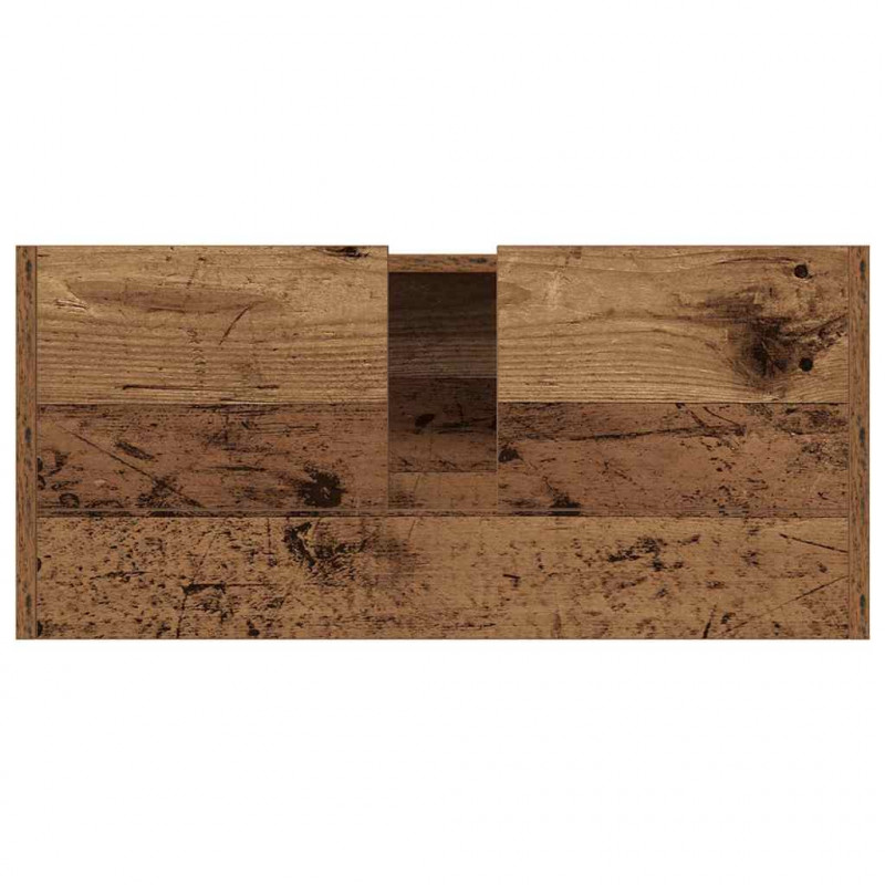Szafka Łazienkowa z półką Stare drewno 80 x 33 x 60 cm