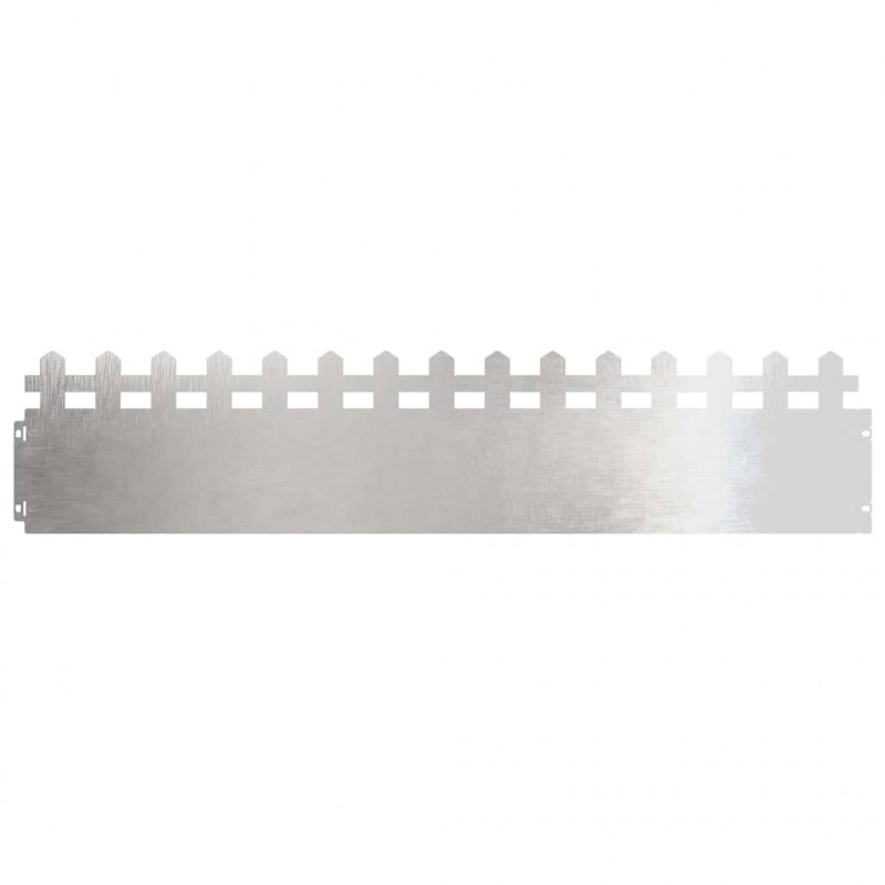 Obrzeża trawnikowe 20 pcs Srebrny 103 x 0,05 x 22 cm
