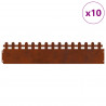 Obrzeża trawnikowe 10 pcs Rdzawy 103 x 0,05 x 22 cm