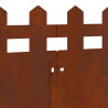 Obrzeża trawnikowe 10 pcs Rdzawy 103 x 0,05 x 22 cm