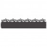 Obrzeża trawnikowe 30 pcs Czarny 103 x 0,05 x 22 cm Stal