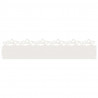 Obrzeża trawnikowe 10 pcs Biały 103 x 0,05 x 22 cm Stal