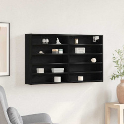 Witryna Czarny Dąb 100 x 15 x 58 cm Materiał drewnopochodny