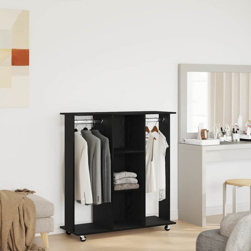 Garderoba Czarny dąb 102 x 38 x 110 cm Materiał drewnopochodny
