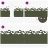Obrzeża trawnikowe 20 pcs Zielony oliwkowy 103 x 0,05 x 22 cm