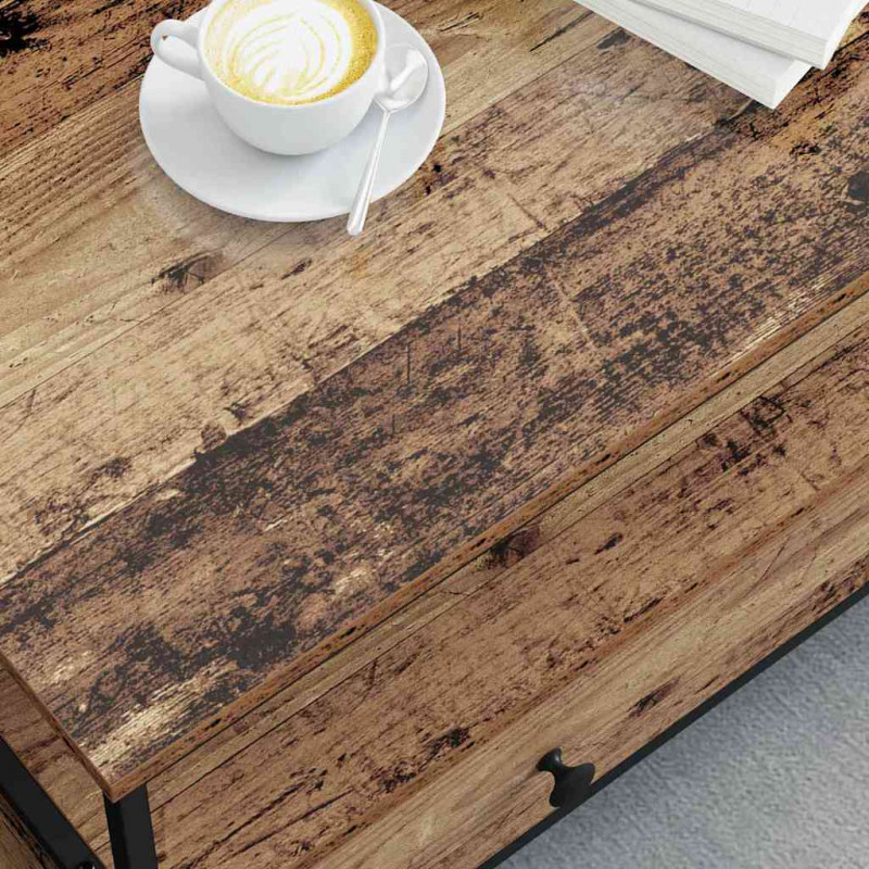 Stolik kawowy with Drawer Stare drewno 100 x 51 x 45 cm