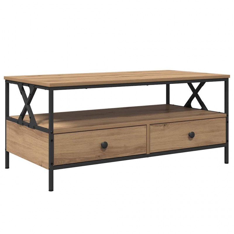 Stolik kawowy with Drawer dąb artisan 100 x 51 x 45 cm