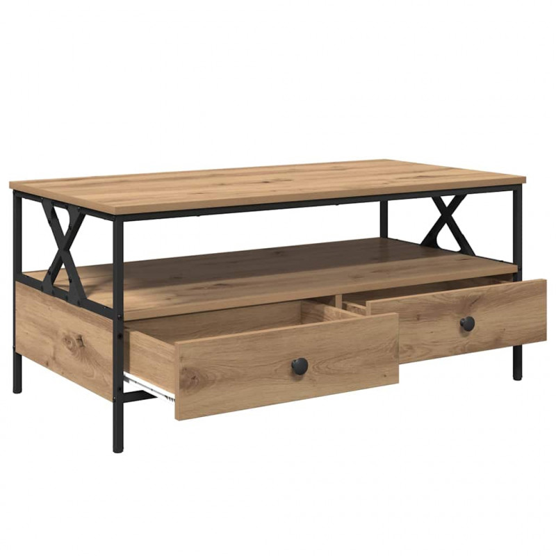 Stolik kawowy with Drawer dąb artisan 100 x 51 x 45 cm