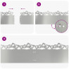 Obrzeża trawnikowe 10 pcs Srebrny 103 x 0,05 x 22 cm