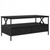 Stolik kawowy with Drawer Czarny dąb 100 x 51 x 45 cm