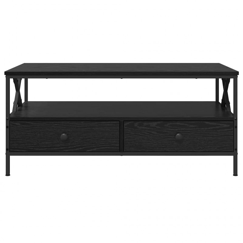 Stolik kawowy with Drawer Czarny dąb 100 x 51 x 45 cm