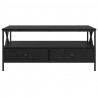 Stolik kawowy with Drawer Czarny dąb 100 x 51 x 45 cm