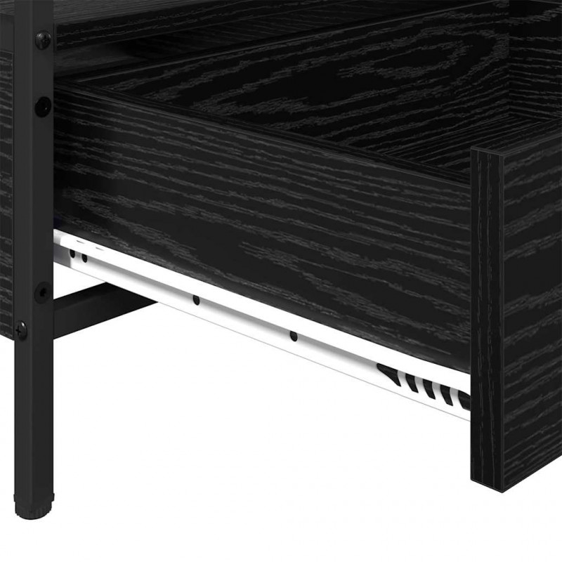 Stolik kawowy with Drawer Czarny dąb 100 x 51 x 45 cm