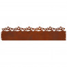 Obrzeża trawnikowe 10 pcs Rdzawy 103 x 0,05 x 22 cm
