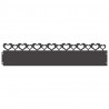 Obrzeża trawnikowe 10 pcs Czarny 103 x 0,05 x 22 cm Stal