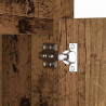 LED Stolik nocny z szufladą 2 pcs Stare drewno 38 x 34 x 61 cm