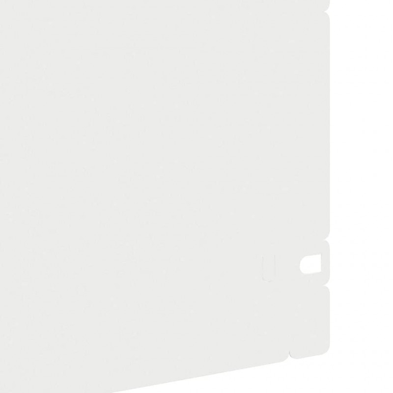 Obrzeża trawnikowe 20 pcs Biały 103 x 0,05 x 22 cm Stal