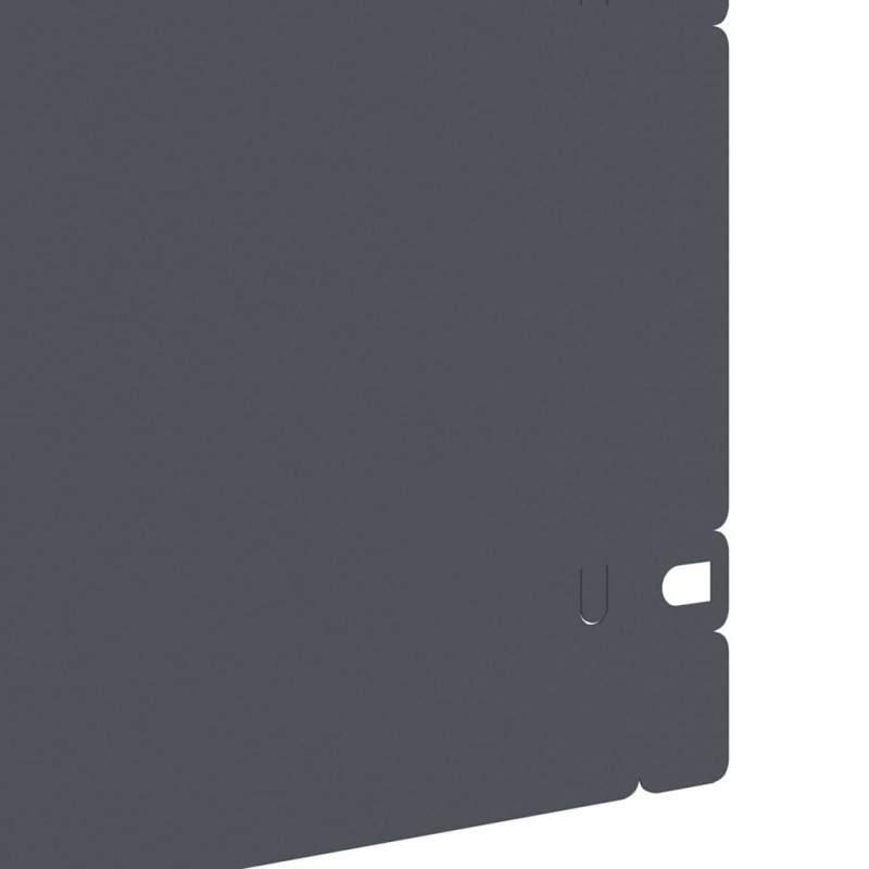 Obrzeża trawnikowe 10 pcs Antracyt 103 x 0,05 x 22 cm Stal