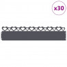 Obrzeża trawnikowe 30 pcs Antracyt 103 x 0,05 x 22 cm Stal