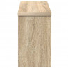 Wieszak na płaszcze montowany na ścianie z półką dąb sonoma