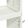 Wózek narzędziowy Biały 65 x 35 x 111 cm Stal zimnogięta