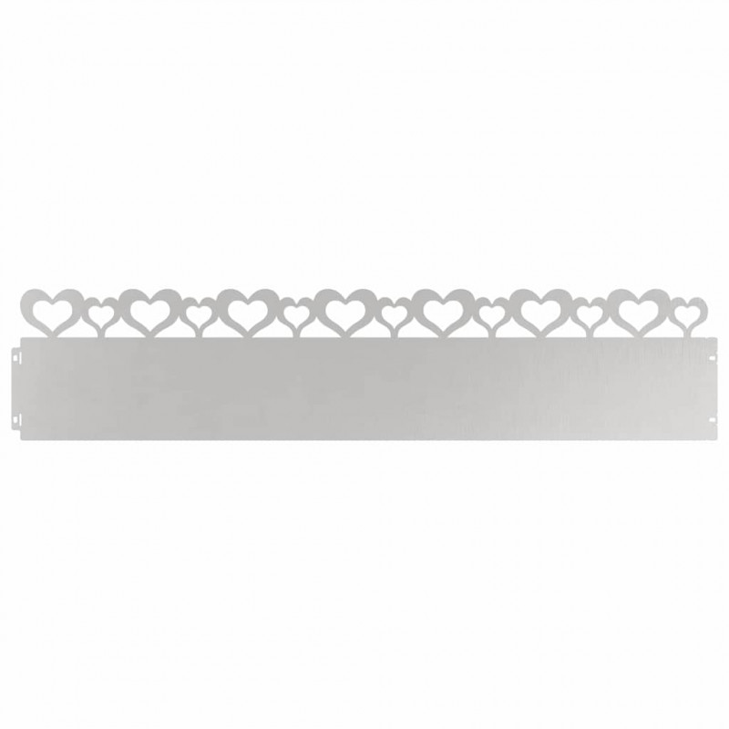 Obrzeża trawnikowe 20 pcs Srebrny 103 x 0,05 x 22 cm