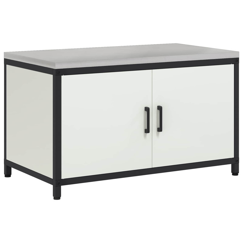 Przechowywanie w kuchni z półką Biały 60 x 50 x 92 cm Stal