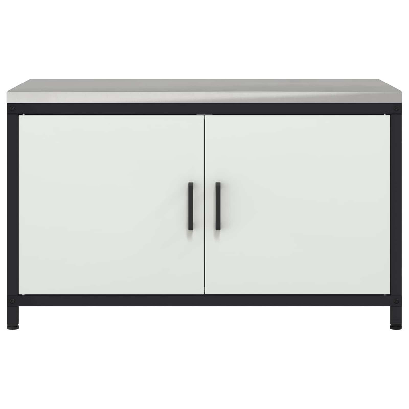 Przechowywanie w kuchni z półką Biały 60 x 50 x 92 cm Stal
