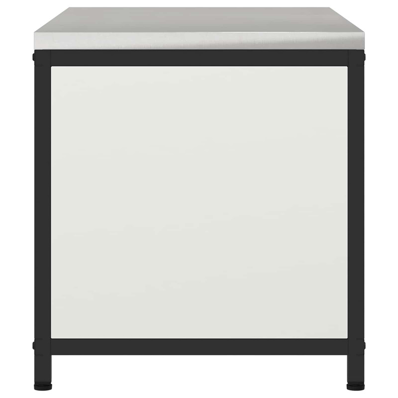 Przechowywanie w kuchni z półką Biały 60 x 50 x 92 cm Stal
